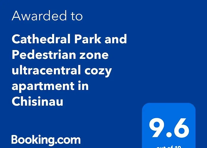 Cathedral Park And Pedestrian Zone Ultracentral Cozy Apartment In Chisinau